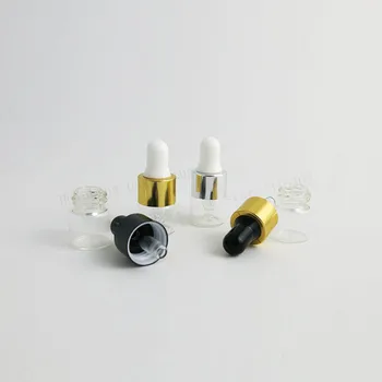 100 x 1ML Mici Drăguț Sticla Dropper Sticle Pentru Ulei Esential Mini Parfum de Eșantionare Portabil Sticle 1cc Dropper Sticla cu Pipeta
