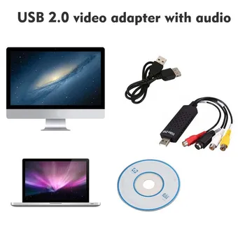 USB2.0 Easycap Video cu placa de Captura Audio-Video Adaptor TV DVR DVD VHS pentru Windows 10/8/7/XP