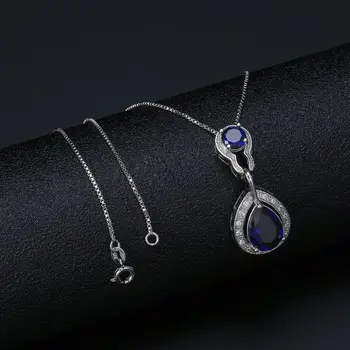 Everoyal De Lux Cristal Albastru Seturi De Colier Pentru Femei Bijuterii Charm De Argint 925 Cercei Pentru Fete Accesorii Trendy Iubitor De Cadou