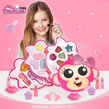 Copii Jucărie Set Pretinde Joc Printesa Roz Machiaj Frumusete de Siguranță Non-toxice Setul de Jucarii pentru Fete Dressing Cosmetice