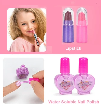 Copii Jucărie Set Pretinde Joc Printesa Roz Machiaj Frumusete de Siguranță Non-toxice Setul de Jucarii pentru Fete Dressing Cosmetice