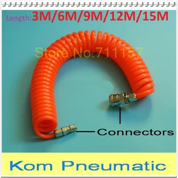 PU 8mm x 5mm Poliuretan Compresor de Aer Furtun de Tub Flexibil Instrument de Aer Cu Conector PU0805 arc Spiral Pipe 8*5 080050030