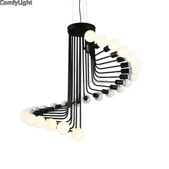 LED-uri moderne Candelabru de Iluminat Foaier, Scara Scara Dormitor Hotel HallCeiling Agățat Suspensie Lampa bar/Restaurant/Home Decor