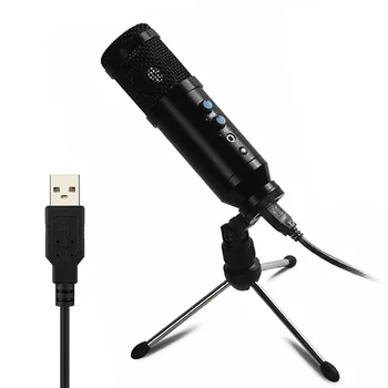 USB Condensator Înregistrare Sunet Microfon pentru Laptop Mac și Calculatoare Cardioid Studio de Înregistrare de Voce de Voce Pe YouTube Skype