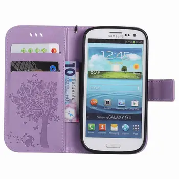 Pentru Coque Samsung Galaxy S3 Neo Caz Piele Flip Cover Samsung Galaxy S3 Caz Flip Wallet Cazuri De Telefon Pentru Samsung S3 Neo Caz