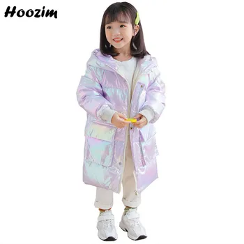 Superb Alb Rață Jos Jacheta Pentru Fete 3-9 Vârstă High Street Hanorac Verde Cu Îmbrăcăminte Băieți Moda Minimalist Haină Lungă Pentru Fete