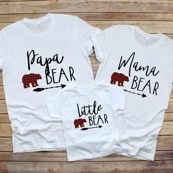 Gotic Topuri MAMA/Little Bear - Funny T-shirt Potrivite Cadouri de Familie Estetice Haine