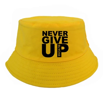 Nu renunta niciodata Liverpool Imprimare găleată pălărie Bărbați Mo Salah Niciodată nu vei Merge Singur panama pescar capac Unisex Harajuku bob chapeau