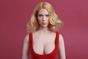 Scara 1/6 Văduva Neagră Scarlett Johansson Păr Scurt și Blond Cap Sculpta timp de 12 Inci Femei Organismele Cifre Păpuși