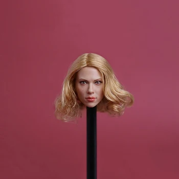 Scara 1/6 Văduva Neagră Scarlett Johansson Păr Scurt și Blond Cap Sculpta timp de 12 Inci Femei Organismele Cifre Păpuși