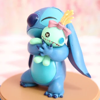 Film Disney cifre Lilo & Stitch Cusatura Extrem de Fericire Moment PVC Statuie figurina de Colectie anime Model de Păpușă Jucărie Cadou