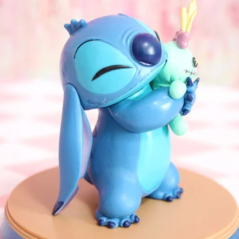Film Disney cifre Lilo & Stitch Cusatura Extrem de Fericire Moment PVC Statuie figurina de Colectie anime Model de Păpușă Jucărie Cadou