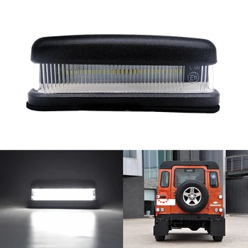 1 buc Masina din Spate, LED-uri de Lumină de inmatriculare pentru Land Rover Defender 88 90 109 110 130 Mașină Lămpii Numărului de Înmatriculare Accesorii de Înaltă Luminozitate