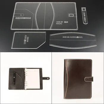 DONYAMY 1Set Acrilice Notebook set din Piele Model Șablon, lucrate manual din Piele Model Ambarcațiuni Instrumente