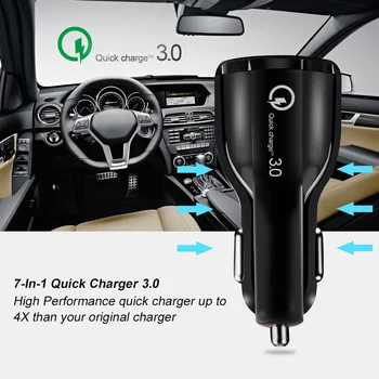 Quick Charge 3.0 Incarcator Auto de Bricheta Adaptor Pentru Audi A3 A4 A5 A6 A7 A8 B6 B7 B8 C5 C6 TT, Q3 Q5 Q7 S3 S4