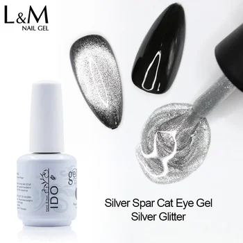 IDO Spar Ochi de Pisica poloneză Gel Nou de Argint, de Aur Stralucitoare Magnetic Lac de Unghii cu Gel Manichiura Vara Caldă Culoare de Bază Magic Ochi de Pisica Nial