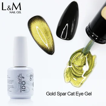 IDO Spar Ochi de Pisica poloneză Gel Nou de Argint, de Aur Stralucitoare Magnetic Lac de Unghii cu Gel Manichiura Vara Caldă Culoare de Bază Magic Ochi de Pisica Nial