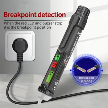 DishyKooker Non-Contact de Tensiune AC Detector Digital LCD Display Test Metru Electeic Pix Cu Sensibilitate Reglabilă Volt