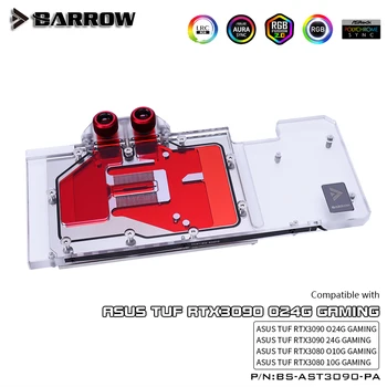 Barrow VGA Apă Bloc Complet Acoperite Pentru ASUS TUF 3090 Aurora LRC 2.0 5V 3pin AURA BS-AST3090-PA