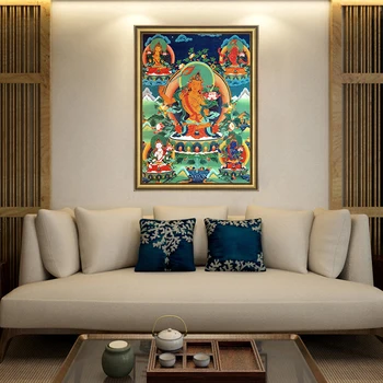 Thangka Cinci Manjusri Buddha Pictura Tibetan India Religie Chineză De Imprimare Panza De Pictura Arta Poster De Perete Poza Decor Acasă