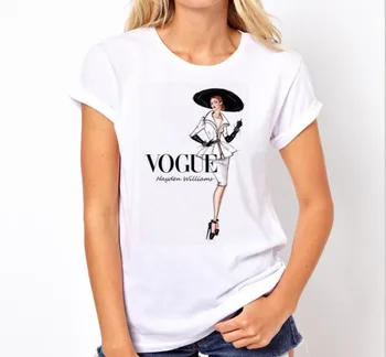 футболка женская 2019 Secțiune Subțire Tricou Vogue Scrisoare Harajuku Femeie T-shirt de Agrement Moda Estetice Tricou