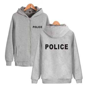 Poliția Îmbrăcăminte de iarnă se ingroase Sacou haina de POLIȚIE de imprimare de moda hanorace jachete femei/barbati casual hoodie fleece hanorac
