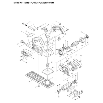 Liber Rulment & Perie De Carbon！AC220V-240V Rotor Rotor Ancora înlocuitor pentru MAKITA Putere Rindea 1911B 516084-3 516083-5