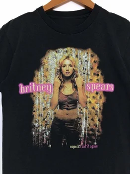 Rare Britney Spears Tur Oops am Făcut-O din Nou Negru Mens Tricou Marimea S 5Xl