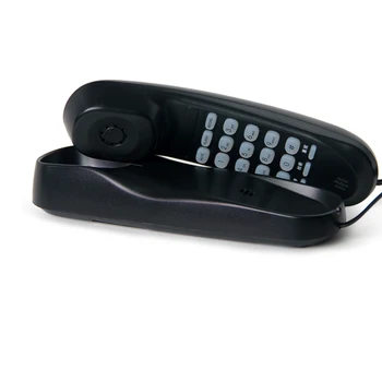 Trimline Telefon cu Fir Negru Slim telefon Fix cu Fir de Telefon pentru Seniori Birou/Perete de Telefon de Acasă de Perete Analogic Telefon Hotel
