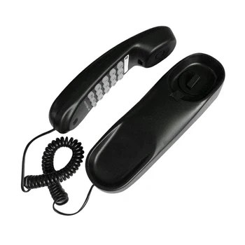 Trimline Telefon cu Fir Negru Slim telefon Fix cu Fir de Telefon pentru Seniori Birou/Perete de Telefon de Acasă de Perete Analogic Telefon Hotel