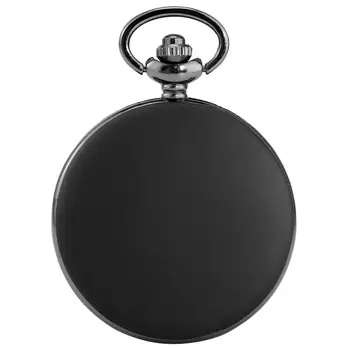 Vintage Retro Negru/Gri HP Design Turnător Balonul de Cuarț Ceas de Buzunar Colier Lanț hartuiti Pandantiv Ceas de Buzunar Ceas de Cadouri Fob