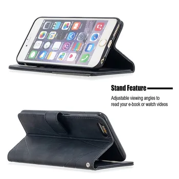 Portofel Flip case Pentru iPhone 6S 6 Plus Cover Pentru iPhone 12Mini 12 Pro Max Cazul Magnetic Piele Stand de Telefon Pungă de Protecție