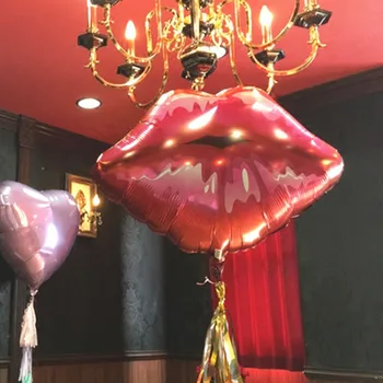 10buc Buzele Rosii, Baloane Folie Love Aer Globos Balon Roz Ruj pentru ziua Îndrăgostiților sărută-Mă Balon de Nunta de Decorare bile