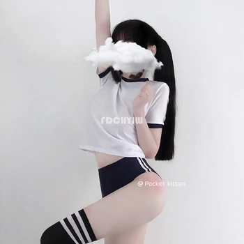 Femeile Japoneze Gimnastica Fete Anime Cosplay Costum De Majorete Sex Acasa Uniforme Set De Lenjerie Sexy Fata De Scoala Uniforme