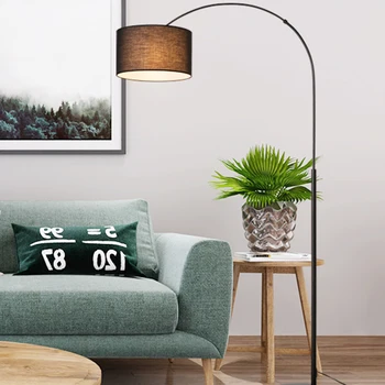 Nordic lampa de podea dormitor living modern, creativ, minimalist CONDUS noptiera brațul lung pescuit studiu negru lampa de podea