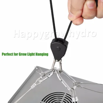 2PC-1-8-Coarda-Clichet-YOYO-Cuier-Pentru-LED-uri Cresc de Lumină-Fan-Carbon-Filtru-Hidroponice