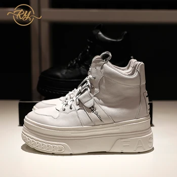 RY-RELAA pantofi femei adidasi platforma adidasi 2020 moda din Piele de înaltă top adidasi uri de lux, pantofi de femei designeri