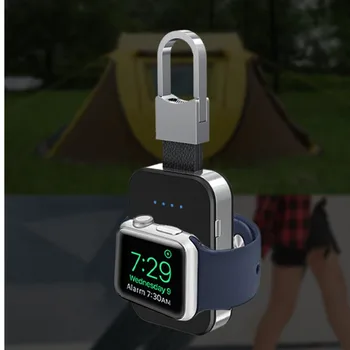 Încărcător Wireless QI Pentru Apple Watch band 4 42mm/38mm iWatch 3 4 Portable ceas inteligent Externe acumulator Pachet Breloc putere banca