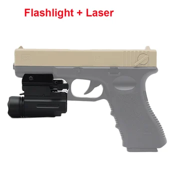 Tactice Punct Roșu cu Laser Pointer Vedere Lanterna Pistol Pentru Glock 17 19 24 P226 Airsoft CONDUS Arma Lanterna 20mm Feroviar Muntele de Lanterna