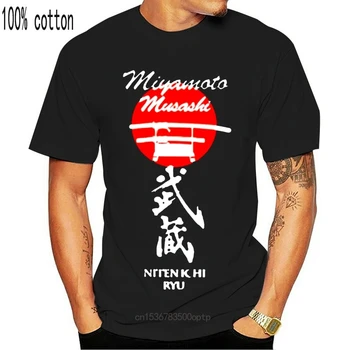 Japoneză Samurai Miyamoto Musashi Niten Ichi Ryu 2 Katana Kendo Școală Moda 2020 Design De Brand Casual Tricou