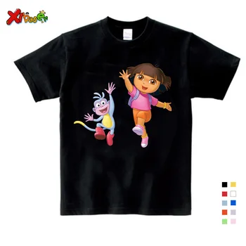 Tricou pentru Fete Copii Tricou Nou Dulce Stil Minunat Tricou copil copil Drăguț Desene animate Teuri Fetita haine de Vara Topuri