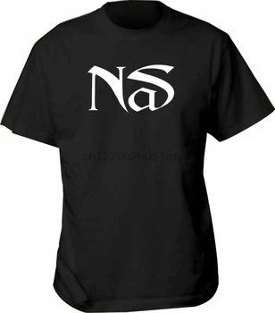 Tricou NAS negru nou mens logo-ul hip-hop up xxl rap trupa xl gangsterii NAS