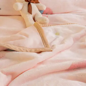 De înaltă densitate Coral Fleece moale arunca pătură pentru decor canapea roz cald pătură acoperă pat cadou