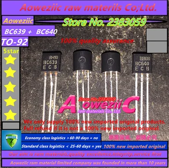 Aoweziic 20 buc = 10 perechi - 100 perechi noi de originale importate BC639 BC640 BC640-BCE BC639-BCE SĂ-92 scăzut tranzistor de putere