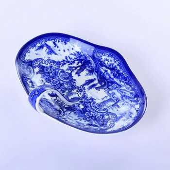 Ceramica Europene albastru și alb portelan fel de mâncare creative ceai de după-amiază dim sum placa decor de masă acasă cuptor cu microunde cadou