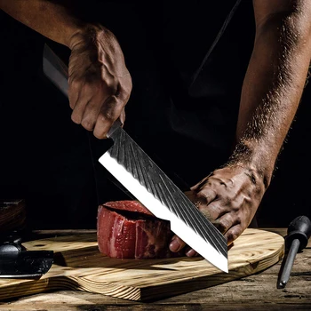 XITUO bucatarie cuțit bucătar-șef oțel inoxidabil 440C duritate mare de mână-forjat satâr Kiritsuke felie peeling cuțit de gătit instrument