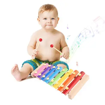 Copilul Instrument Muzical De Jucarie Xilofon Din Lemn Pentru Copii Copii Muzicale Jucării Amuzante Pentru Fete Pentru Copii De Învățare De Învățământ De Jucării Pentru Copii Cadouri