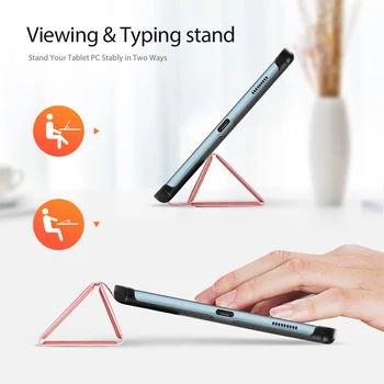 Caz Magnetic pentru Noul Samsung Galaxy Tab S6 Lite 10.4 2020 Trifold din Piele PU Stand Acoperire pentru Samsung Galaxy Tab S6 Funda