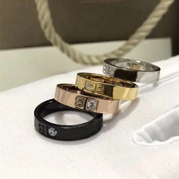 De tip Boutique de bijuterii bvl retro original cuvânt de imprimare inel zircon diamond design simplu și elegant de nunta bărbați și femei ring ring