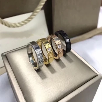 De tip Boutique de bijuterii bvl retro original cuvânt de imprimare inel zircon diamond design simplu și elegant de nunta bărbați și femei ring ring